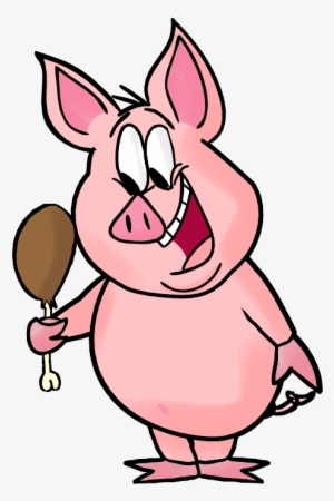 Fat Pig Colored By Cartoonsbykristopher On Clipart - 3 Little Pigs Fat