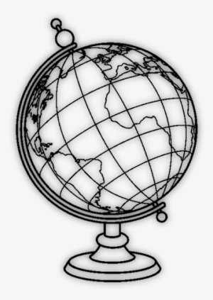 Globe Line Drawing Image - People's Friendship Arch