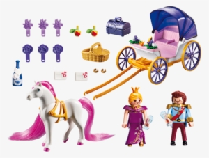 Playmobil Princess Royal Couple With Carriage - Playmobil Royal Couple With Carriage
