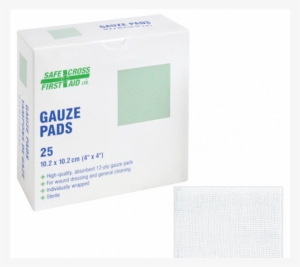 gauze 4" x 4" - safecross sterile gauze pads (quantity 1bx)