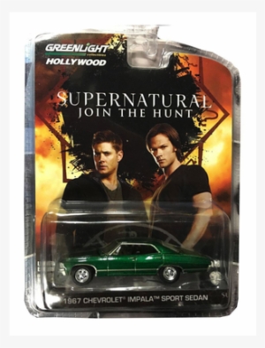 Supernatural Diecast Model 1/64 1967 Chevrolet Impala - Greenlight Hollywood Supernatural Join The Hunt Diecast