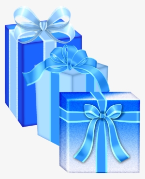 Gifts Transparent Transparent Christmas Blue Gift Box - Christmas Gift Clipart Blue