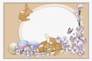 Easter Bunnies Transparent Png Frame - Easter Frames