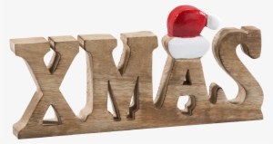 Wooden Word Art "xmas" - Christmas Day