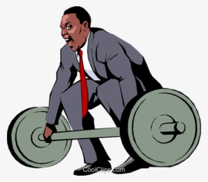 Businessman Lifting Weights - Bodypump