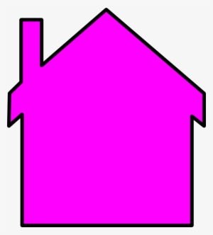 Pink House Logo-gook - Pink House Outline Clipart