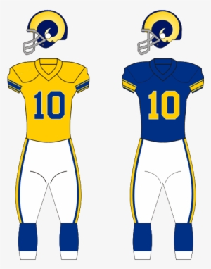 La Rams Uniforms 50s - Evolution Of Rams Uniforms