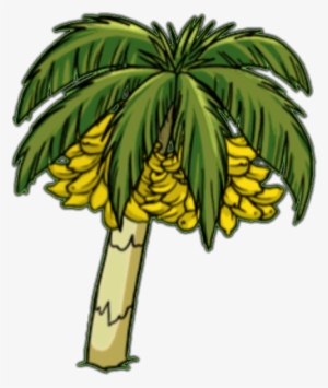 Mango Trees Clipart Download - Palm Tree With Bananas