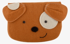 Brownish Orange Coin Bag - Brown Bear