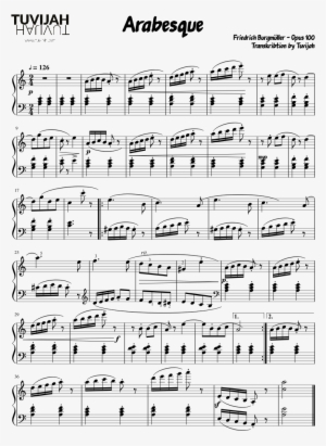 Arabesque Sheet Music Composed By Friedrich Burgmüller - Sheet Music