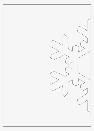 Molde Cartão Floco De Neve - Molde Para Cartao De Natal