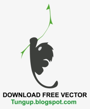 Logo Vector Premium Monkey Climbing Rope - Dynamic Rope