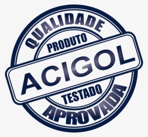 Carimbo Qualidade Acigol - 100% Natural Biodegradable Logo