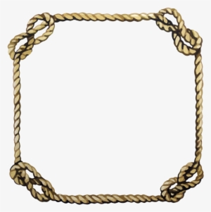 Vector Royalty Free Download Rope Picture Frame Art - Png Rope Frame Clipart