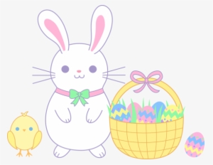 Easter Bunny Clip Arts And Bunny Vector Free - Easter Bunny And Chick
