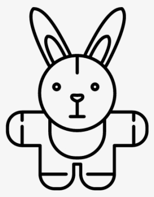 Stuffed Bunny Vector - Scalable Vector Graphics