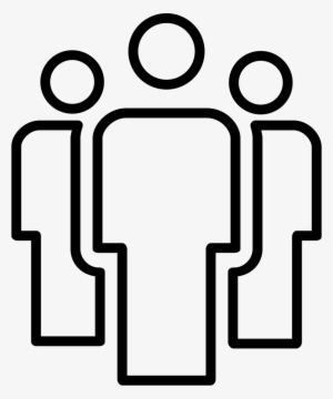Group Of People Outline Comments - People Outline Icon Png