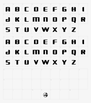 Font Characters - Transformers Movie Font