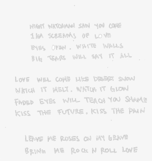 Maisie Lyrics - Handwriting