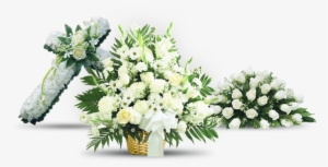 Además Usted Puede Agregar Una Corona De Flores Para - Flowers - White Sympathy Standing Basket - Regular