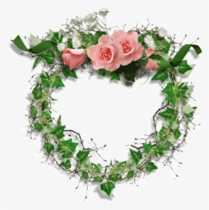 Cada Mujer Ama Agradables Sorpresas En Forma De Flores - Green Roses Frame Png