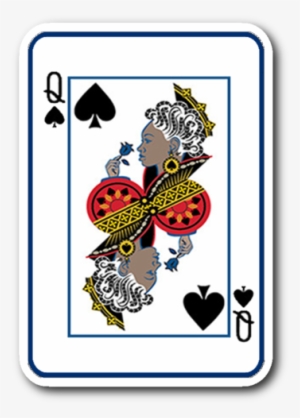 Queen Of Spades Sticker - Illustration