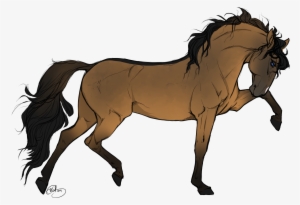Drawn Horse Transparent - Drawings Of Brown Horses