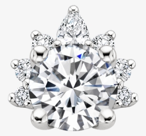 Crescent Diamond Engagement Ring Diamond Png