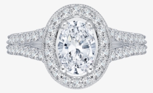 Promezza 14 K White Gold Promezza Engagement Ring - Tacori 300-2ov8x6 Bezel Set Oval Diamond Engagement