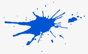 Free Download - Blue Paint Splatter Png