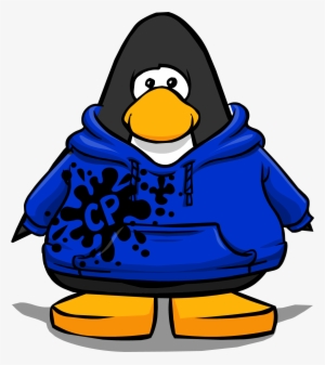 Blue Cp Logo Splatter - Club Penguin Ghost Costume