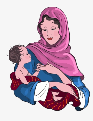 Mary And Jesus Clipart