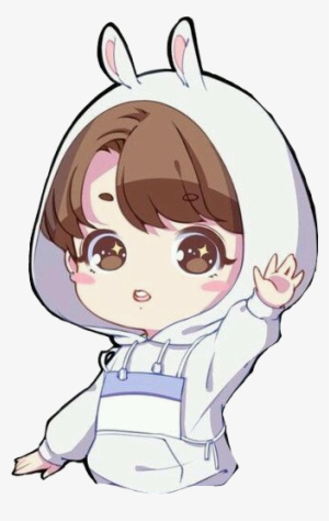 Bts Jungkook Sticker By Shannon - Cute Bts Fanart Transparent PNG - 328x519  - Free Download on NicePNG