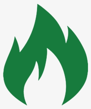 Flame Clipart Emoji - Fire Icon Png Green