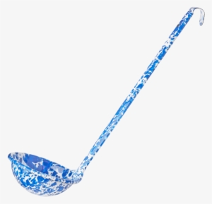 Blue Splatter Ladle
