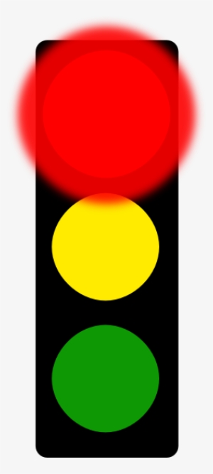 red traffic light clipart
