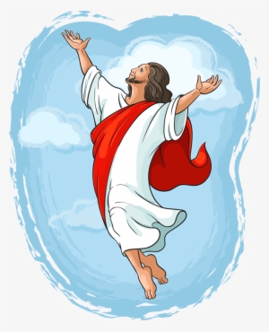 Jesus Clipart Ascension Day - Jesus Lives! Easter Story Coloring Book