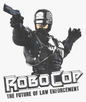 Robocop Future Of Law Men's Slim Fit T-shirt - Robocop
