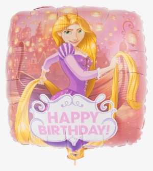 rapunzel happy birthday - 18" rapunzel happy birthday foil balloon - mylar balloons