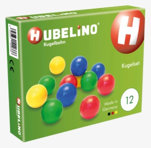Set Of 12 Marbles - Hubelino Marble Run - Set Of 12 Marbles - Made In Germany