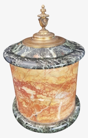 Marble Lidded Jar With Ormolu Mounts Fontaine Decorative - Antique