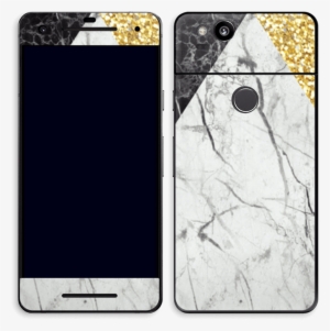 A Mix Of Marbles And Gold Glitter Printed On A Fabulous - Iphone