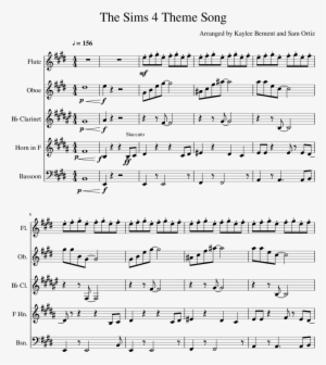 The Sims 4 Theme Song Sheet Music Composed By Arranged - Sims 4 Theme Sheet Music