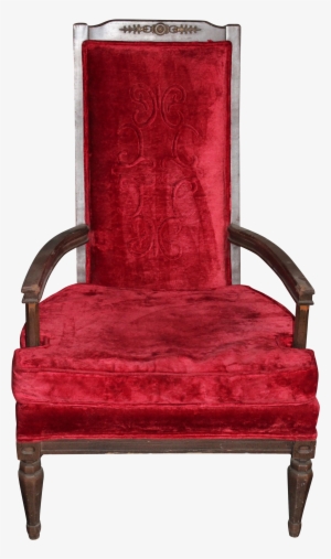 Picture Freeuse Stock Antique Red Chair Chairish - Red Royal Chair Png