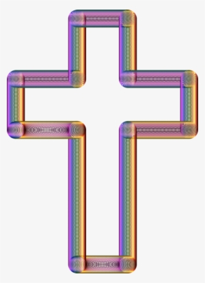 Christian Cross Download Purple Angle Silhouette Free - Christian Cross