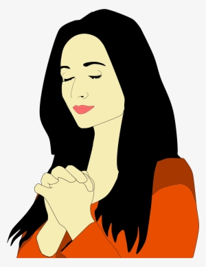 Silhouette Woman Praying At Getdrawings - Mujer Orando Dibujo