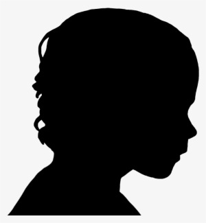 Boy Face Silhouette - Male Head Silhouette