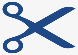 Openclipart Scissors Logo In Blue - Blue Scissors Clip Art