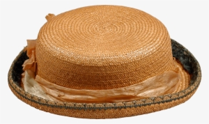 Vintage Straw Hat - Boy's Pork-pie Hat