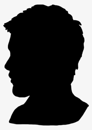 Young Man's Face Silhouette Silhouette Clip Art, Male - Silhouette Of A ...
